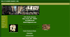 Desktop Screenshot of billsflowermarket.com